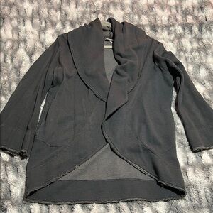 bryn Walker Charcoal Gray Open Cardigan
